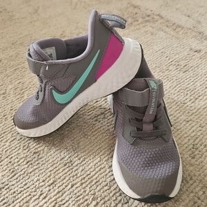 Nike Revolution Toddler Girls Sneakers Size 11c Gray Color